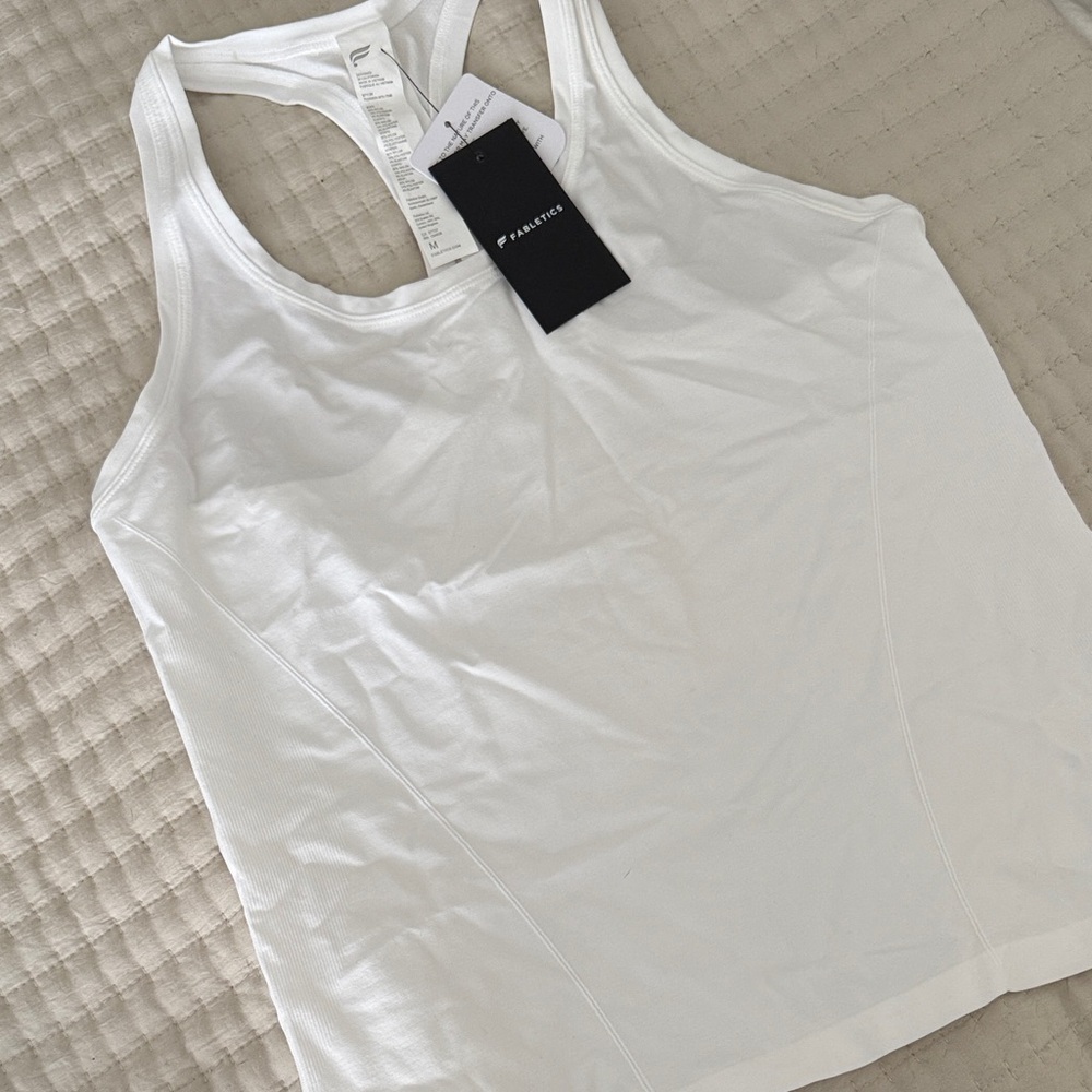 Fabletics White Sports Tank